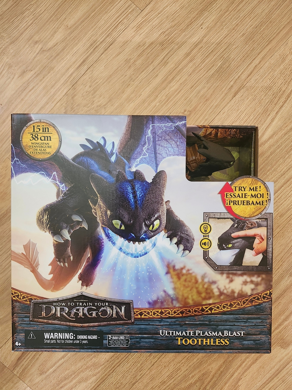 DreamWorks How to Train Your Dragon Ultimate Plasma Blast Toothless - Black